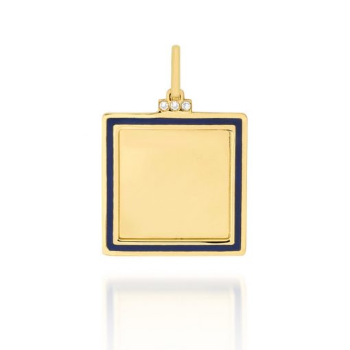 Pingente Moldura G – Azul