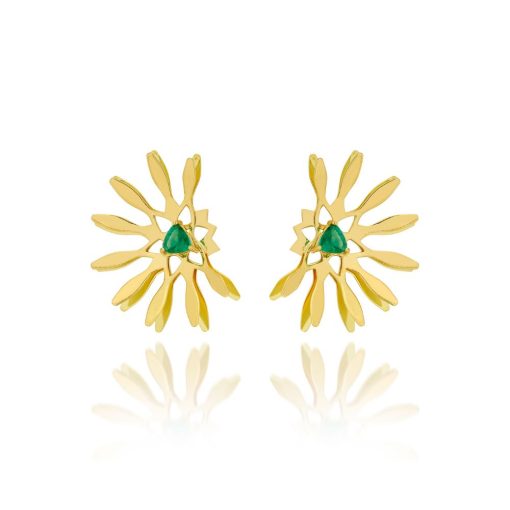 BRINCO MANDALA MEIA LUA CASUAL 3D